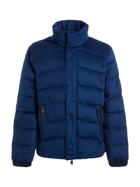 Doudoune Velours Guess Bleu