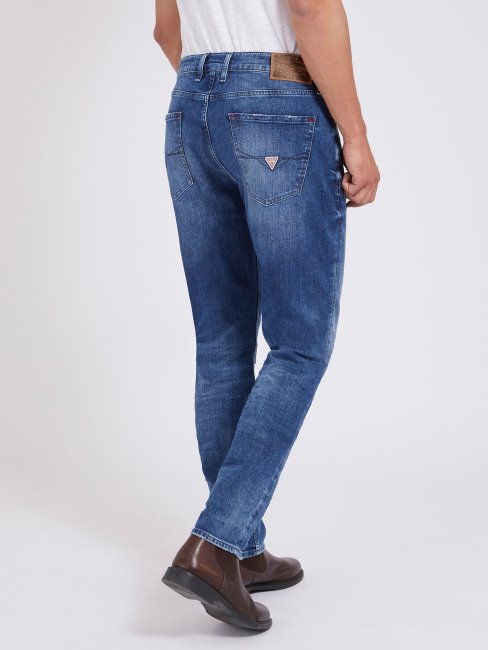 Pantalon Denim Regular Fit Bleu Guess Nouvelle Tendance