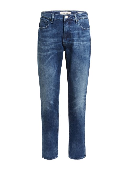 Pantalon Denim Regular Fit Bleu Guess Nouvelle Tendance