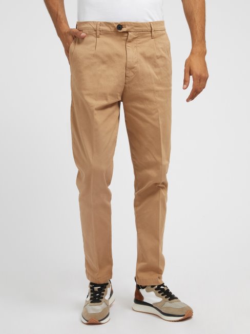 Guess Pantalon Chino Coupe Slim Beige