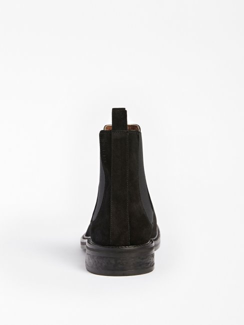 Bottes Chelsea Arco En Daim Véritable Noir Guess