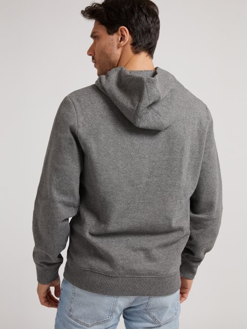 Sweat à Capuche Logo Guess Gris