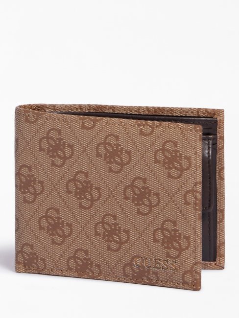 Portefeuille Guess Marron Logo Vezzola 4g