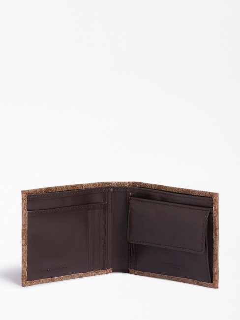 Portefeuille Guess Marron Logo Vezzola 4g