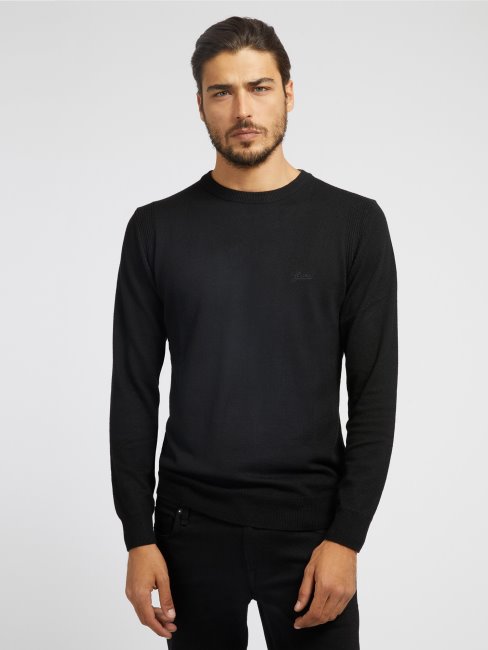 Pull Col Rond Guess Noir