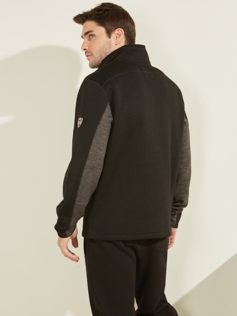 Sweat Zippé Noir Guess