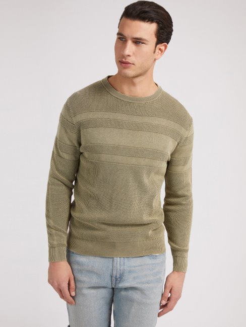 Pull Rayé Vert Guess