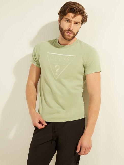 Tee Shirt Triangle Logo Guess Vert
