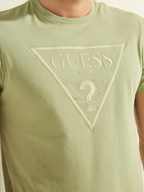 Tee Shirt Triangle Logo Guess Vert