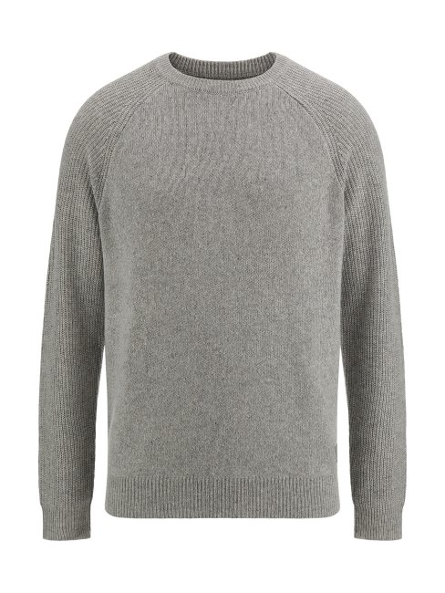 Pull Manches Côtes Gris Multi Guess