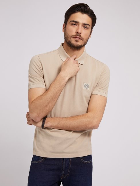 Polo Beige Logo Guess