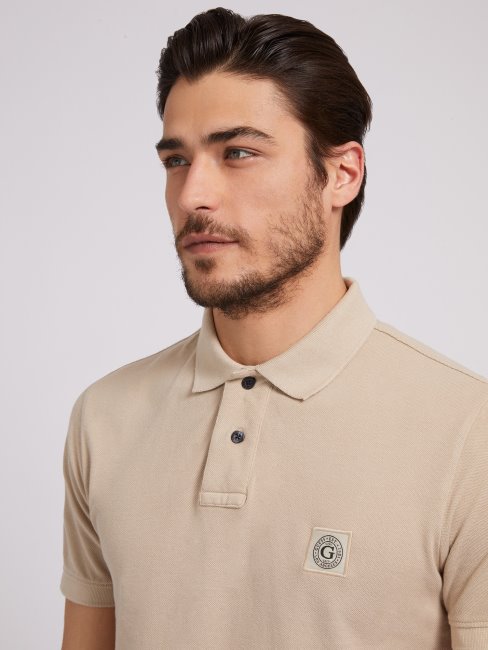 Polo Beige Logo Guess