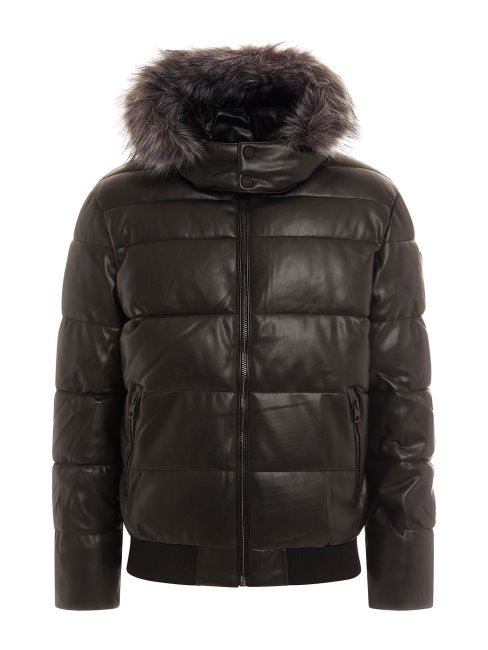 Doudoune En Simili Cuir