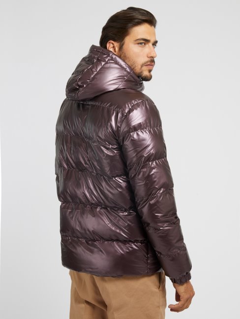 Guess Doudoune Effet Métal Ou Rose