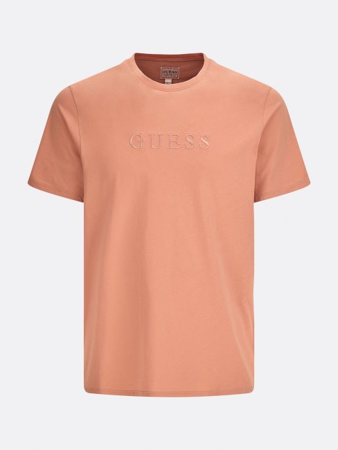 Tee Shirt Rose Logo Ton Sur Ton Guess