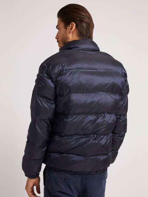 Doudoune Col Montant Guess Bleu