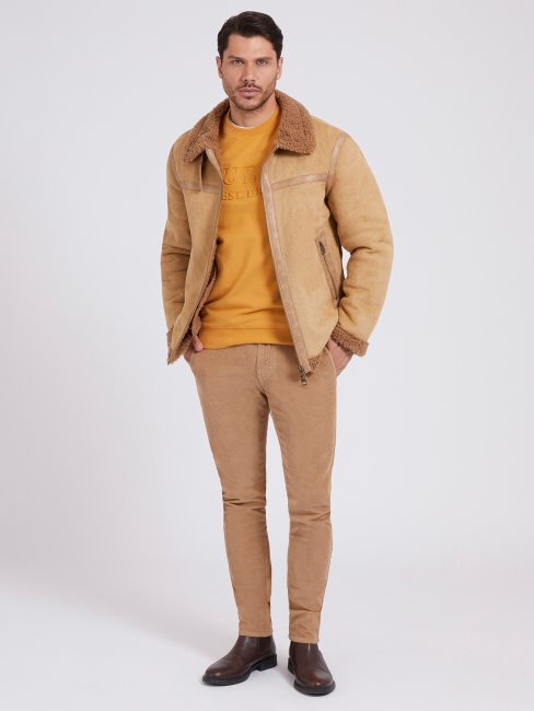 Veste Guess Imitation Shearling Beige
