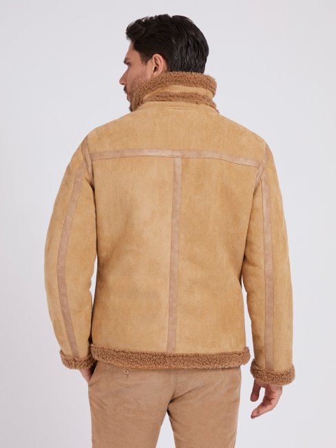 Veste Guess Imitation Shearling Beige