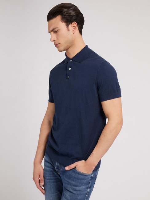 Polo Bleu Pull Guess