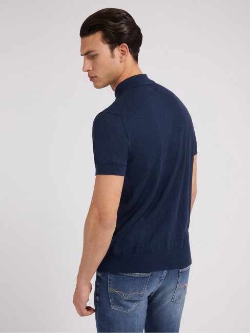 Polo Bleu Pull Guess