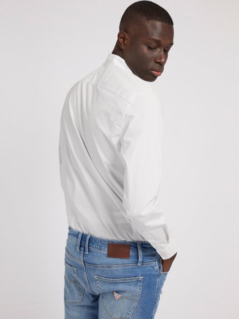 Guess Chemise Coupe Classique Blanc