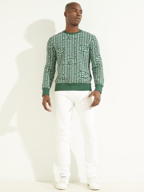Sweat Imprimé All Over Guess Vert Multi