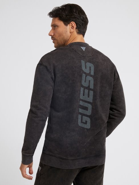 Sweat Effet Délavé Guess Noir