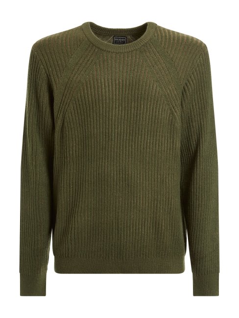 Guess Pull Côtelé Vert