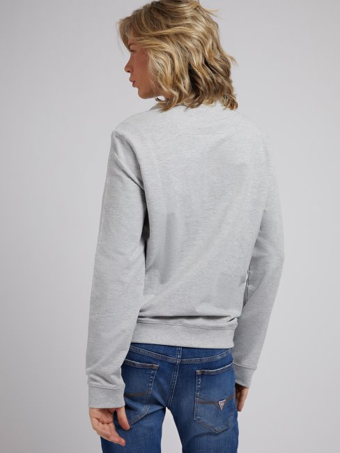 Sweat Gris Logo Multi Triangles Guess