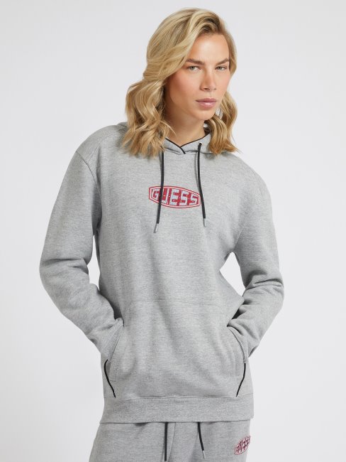 Sweat Gris à Logo Sur Le Devant Guess