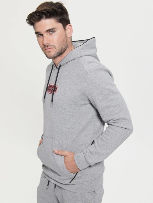 Sweat Gris à Logo Sur Le Devant Guess