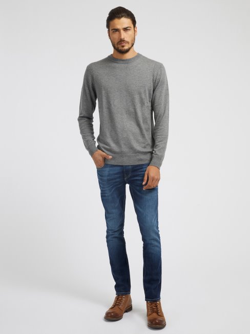 Pull Col Rond Guess Gris