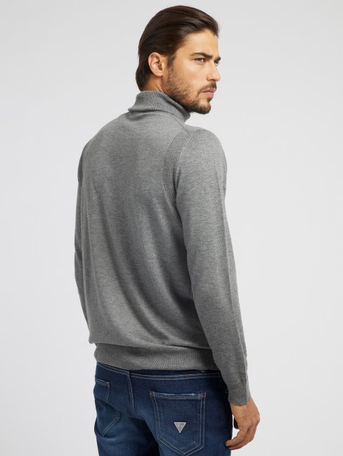 Guess Pull Col Roulé Gris