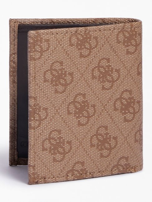 Portefeuille Vezzola 4g Logo Marron Guess