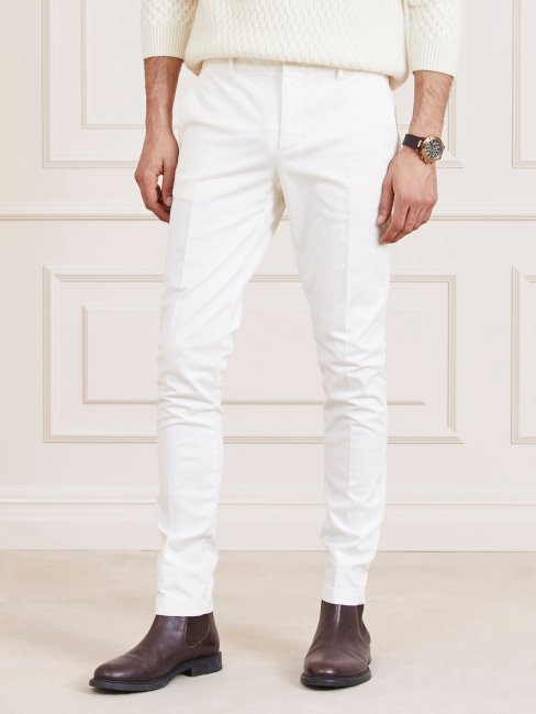 Guess Marciano Pantalon Coupe Classique Blanc