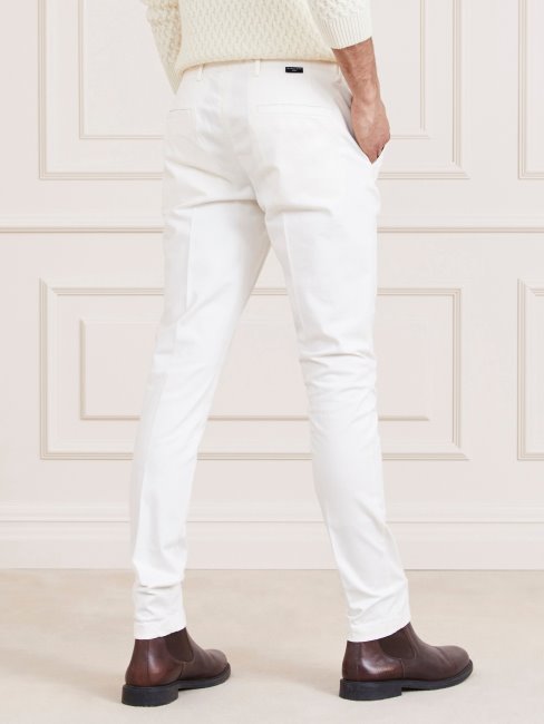 Guess Marciano Pantalon Coupe Classique Blanc