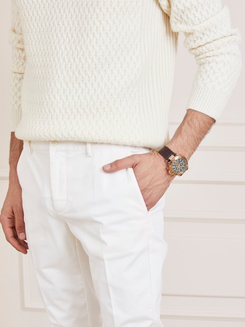 Guess Marciano Pantalon Coupe Classique Blanc