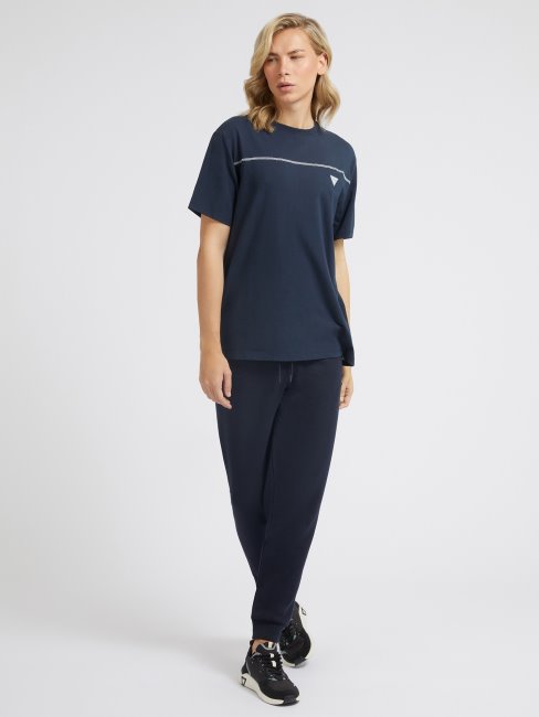 T-shirt Bleu à Logo Dans Le Dos Guess