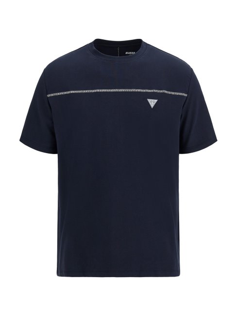 T-shirt Bleu à Logo Dans Le Dos Guess