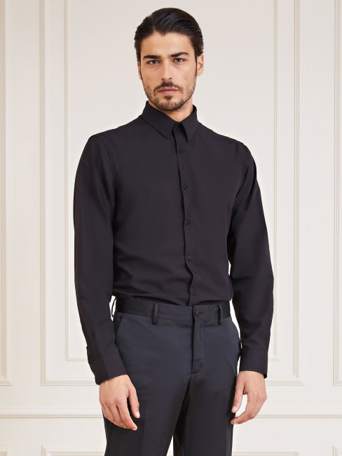 Chemise Noire Guess Marciano Coupe Slim