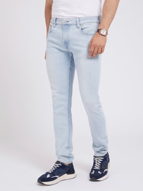 Pantalon Bleu Denim Coupé Skinny Guess Nouvelle Tendance