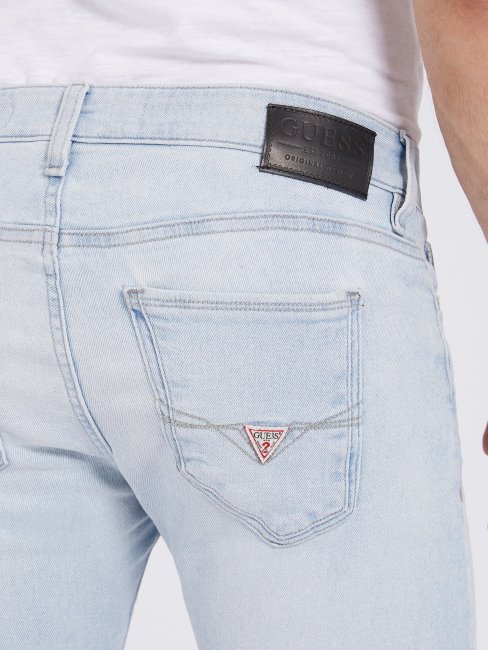 Pantalon Bleu Denim Coupé Skinny Guess Nouvelle Tendance