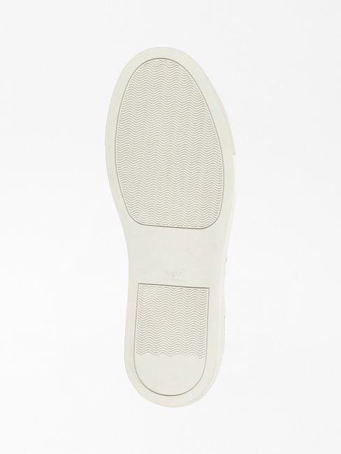 Guess Baskets Basses Ravenna En Cuir Blanc