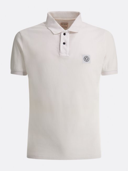 Polo Avec Logo Guess Blanc
