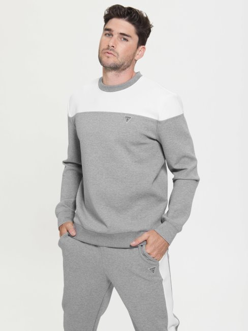 Sweat Logo Deux Scuba Gris Guess