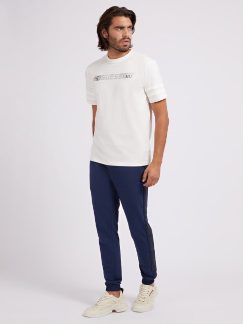 Tee Shirt Guess Blanc Logo Devant Nouvelle Tendance