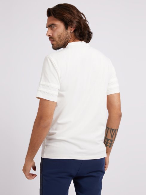 Tee Shirt Guess Blanc Logo Devant Nouvelle Tendance