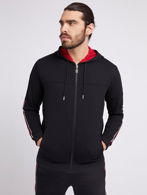 Sweat à Logo Sur Le Côté Guess Noir