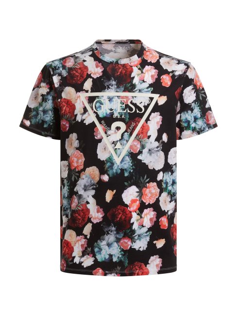 T-shirt Imprimé Fleuri Blanc Multi Guess