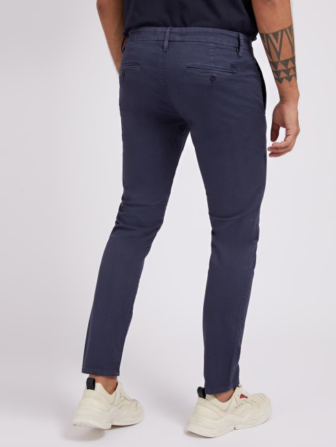 Pantalon Bleu Coupe Skinny Guess